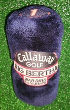 Callaway Golf BIG BERTHA War Bird Sole Plate Headcover Sock #1 Blue, Free S&H