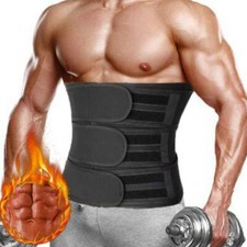 Men Waist Trainer Body Shaper Training Sweat Belt Tummy Control Cincher Girdle