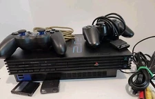 Sony PlayStation 2 PS2 SCPH-50001/ Console 2 Controllers, & Memory For Parts