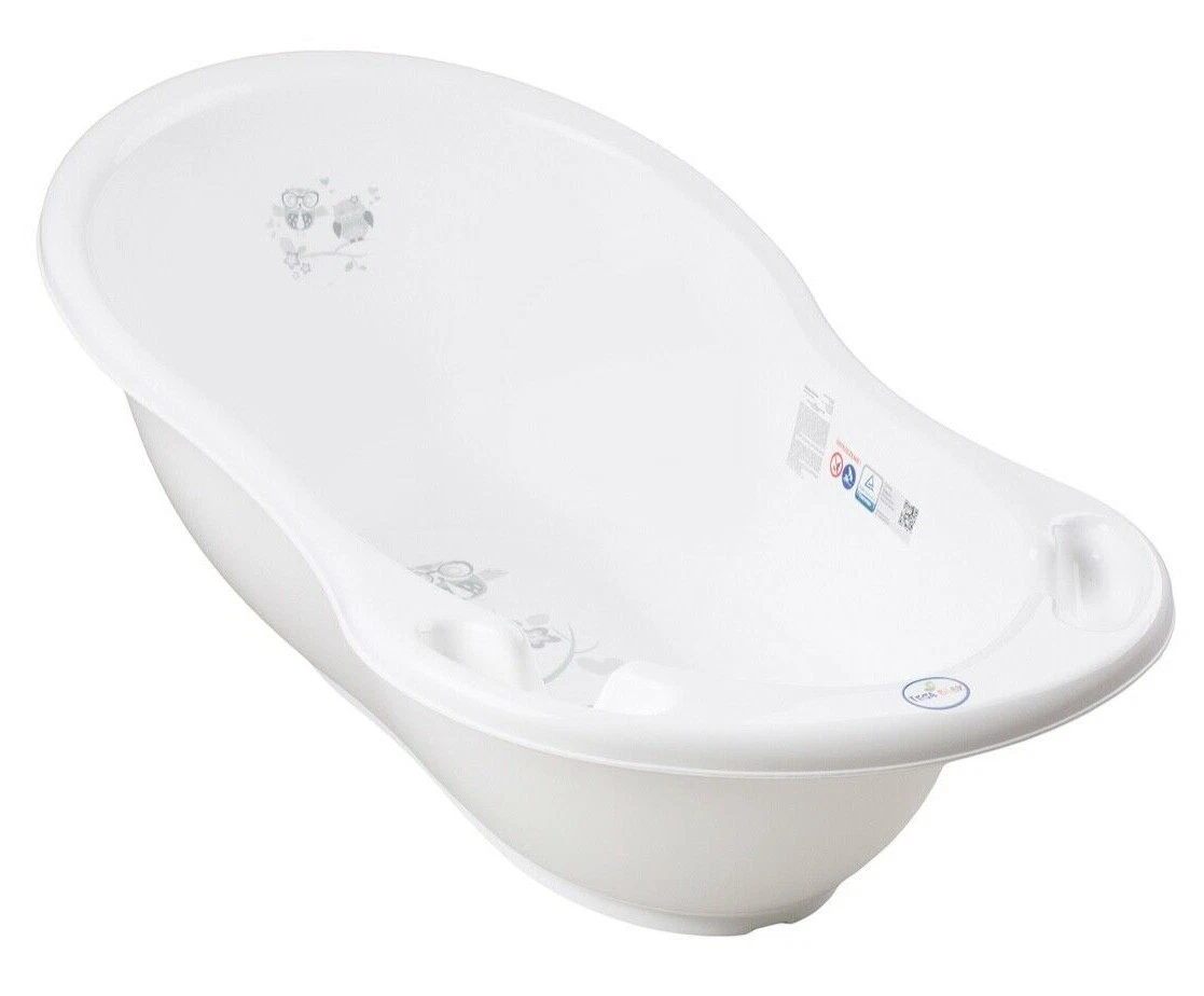 Baby Bath Tub Infant Toddler With Drainage Hole & Plug Tega Baby Owls White
Opens in a new window or