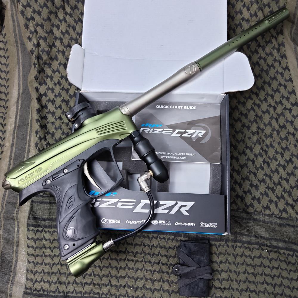 CLEARANCE Dye Rize CZR Electronic Paintball Gun Marker Olive/Tan