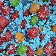 Poppin Crunch Blue Raspberry Gushers Candy Snacks Choice of Sweet or Sour