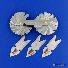 Screw thread pitch cutting gauge tool set 4pcs centre gage 55 60 Inch Metric
