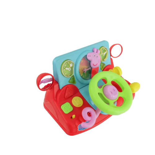 Kids Electronic Steering Wheel Driving Toy with Sounds Peppa Pig Mini