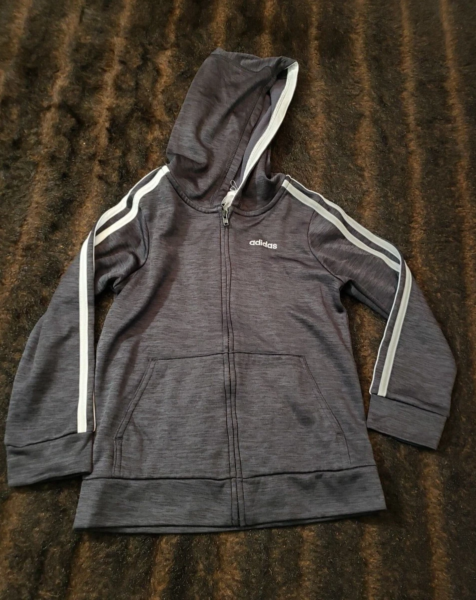 BOYS YOUTH ADIDAS HOODIE LONG SLEEVE GRAY SIZE SMALL www.imisca.jp