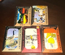 (5 Packages of 18) Vintage E.E. FAIRCHILD TRADING CARDS (FREE SHIPPING)