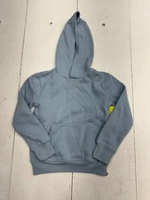All In Motion Gray/Blue Fleece Hooded Sweat Shirt Girls Size Medium
