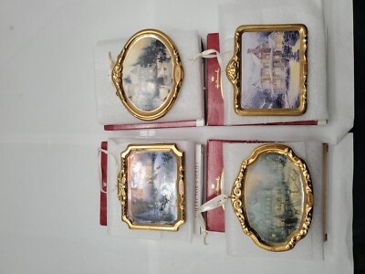 Thomas Kincade Keepsake Painter Of Light Hallmark Ornaments Set Of 4
