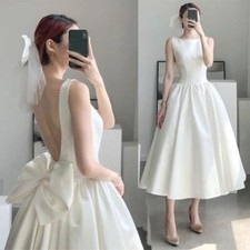 Formal Womens Wedding Dress Ball Gowns Party Cocktail Prom Evening Dress White