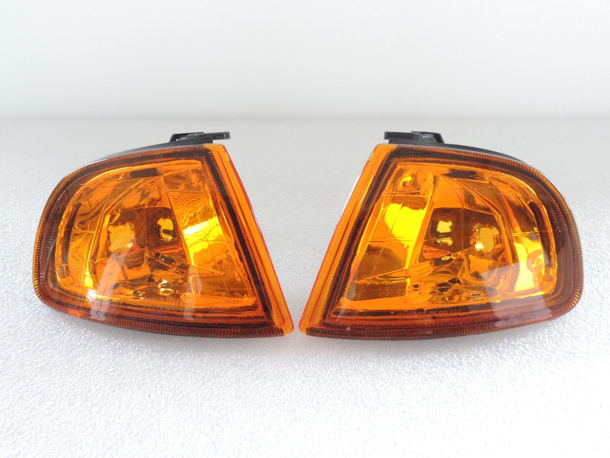 Amber Crystal Turn Signal/Corner Light For Honda Prelude 1992 93
