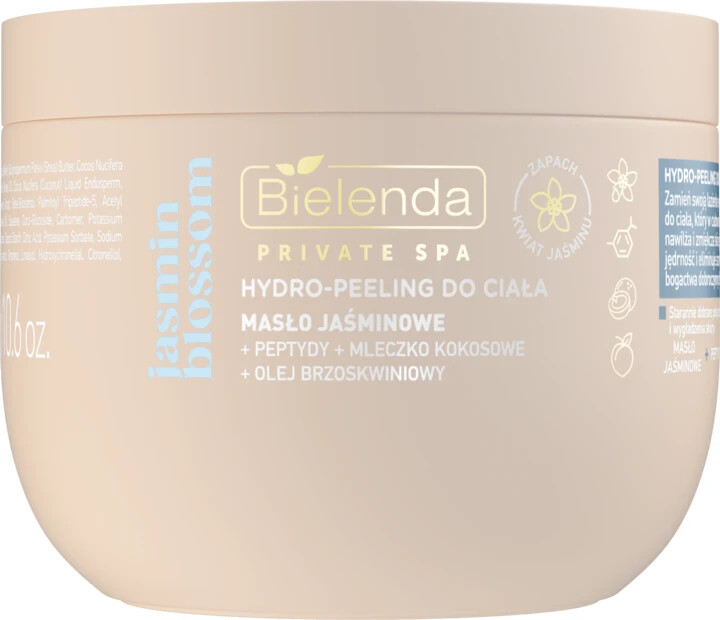 Bielenda Private SPA Jasmin Blossom Hydro Body Peeling Coconut Milk & Peach Oil
