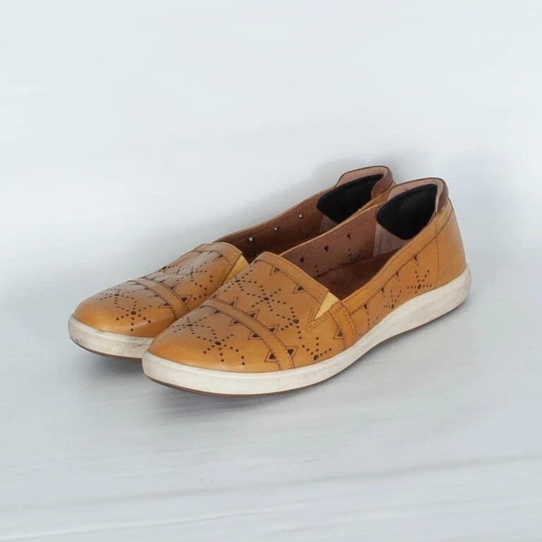 Mocasines sin cordones de cuero Cobb Hill Bailee en Sweet Corn para mujer talla 7,5 Foto 4 de 4