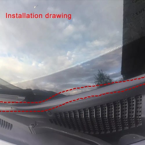 1.8M For Dodge Rubber Car Front Windshield Panel Seal Strip Moulding Trim - Foto 9 di 13