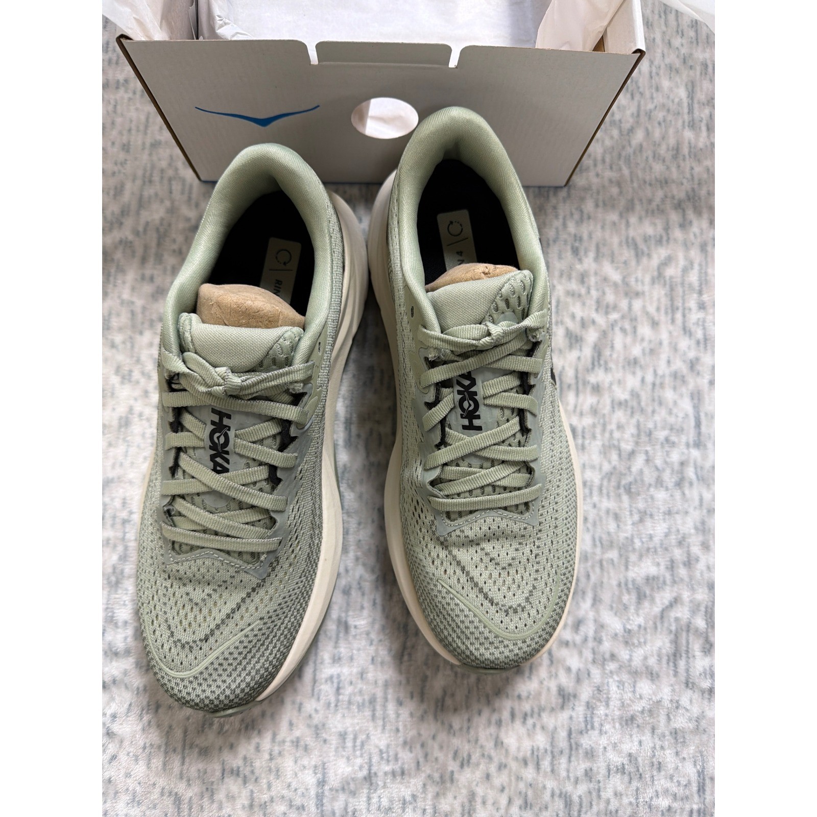 Hoka Rincon 4 Mens Running Shoes Sage Green Laurel Wreath 1155130 FLY 7.5D