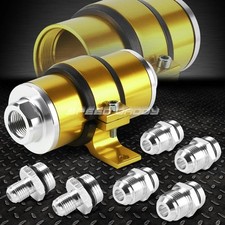 An6an8an10 Gold 30 Micron Billet Aluminum Inline Fuelpetrol Filterbracket