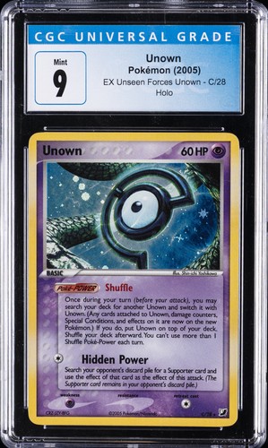 Unown graded CGC 9 for sale on eBay