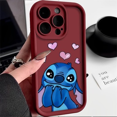 Hülle für iPhone Samsung Honor Motorola Xiaomi Love Stitch Stoßfest Handyhülle