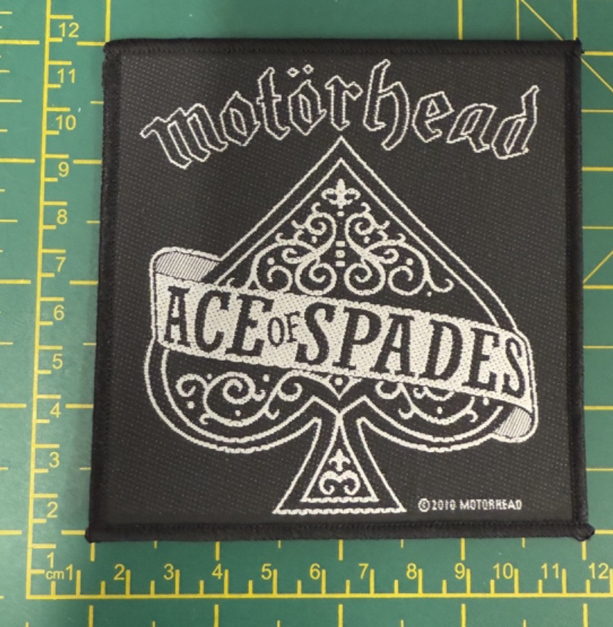 Motorhead Ace Of Spades Woven Sew On Patch Officially Licensed