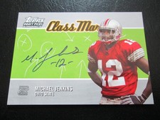 MICHAEL JENKINS OHIO STATE 2004 TOPPS DRAFT PICKS CLASS MARKS AUTO ROOKIE CARD. rookie card picture