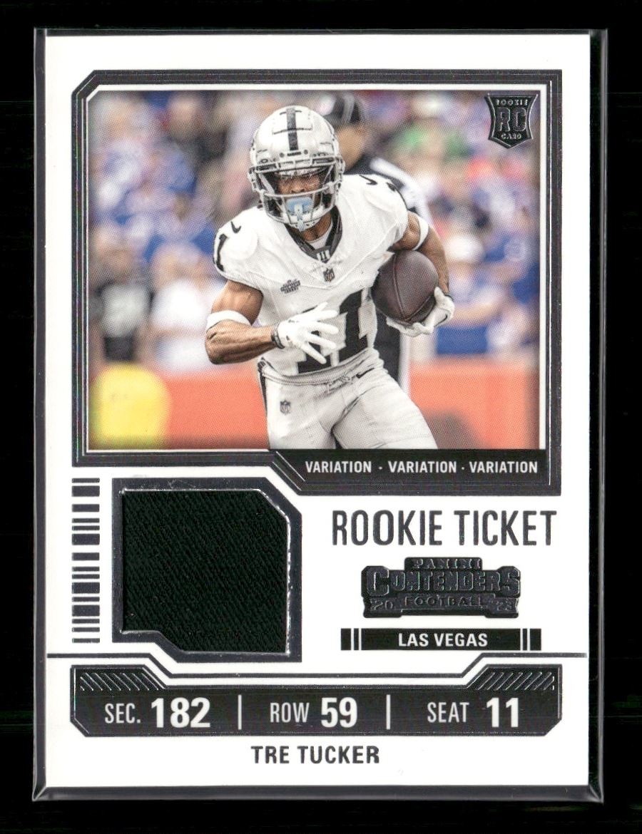 Tre Tucker Rookie 2023 Panini Contenders Rookie Ticket Swatches Variations Las