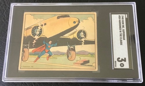 1940 Gum Inc Superman #38 Marooned In The Clouds — SGC 3
