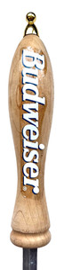BUDWEISER - TRADITIONAL - BEER TAP HANDLE (BUD) - WOOD NATURAL
