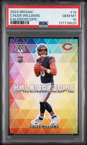 💎 2024 - Rookie Caleb Williams - Mosaic Kaleidoscope SSP Case Hit PSA 10 💎