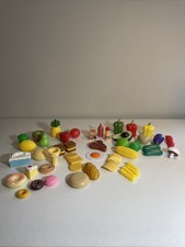 Pretend Play Kitchen Mini Foods for Kids Desserts Veggies Fruits Breads