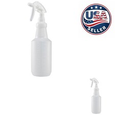 Versatile 28 oz Chemical Resistant Spray Bottle with Comfort Trigger - White
