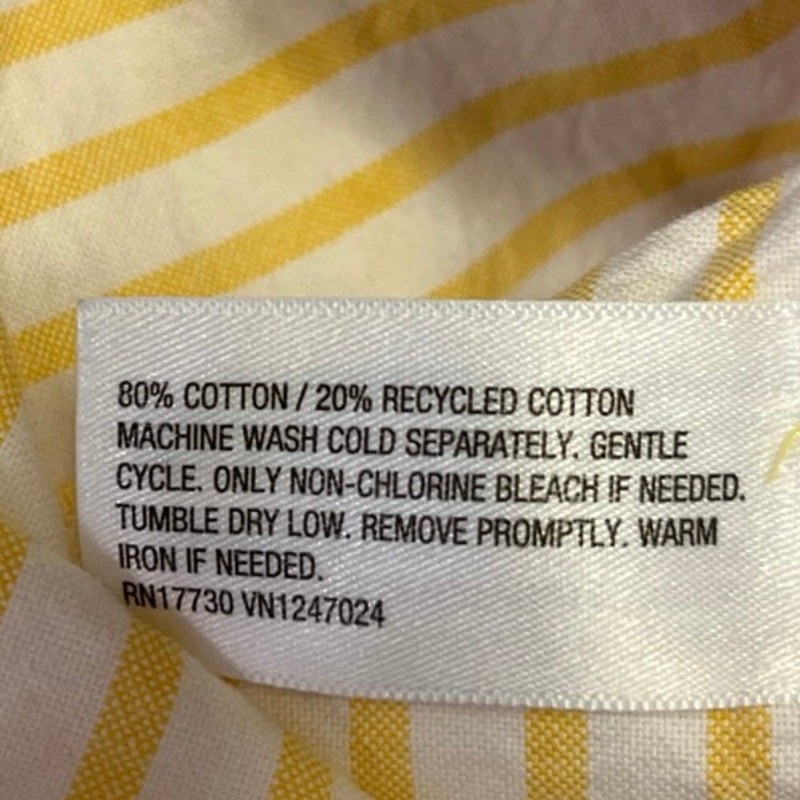 FILA Blazer canottaggio blu giallo righe colorblock tasca bottoni camicia top taglia S