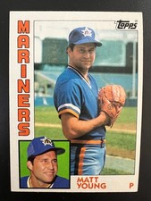 1984 Topps Matt Young #235 Seattle Mariners Rookie Card (RC). rookie card picture