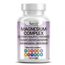 Magnesium Complex Glycinate Malate, Threonate Taurate, Orotate  Ashwagandha 90c
