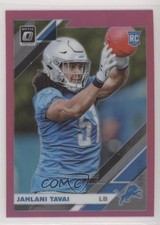 2019 Panini Donruss Optic Rookies Pink Prizm Jahlani Tavai #120 03us