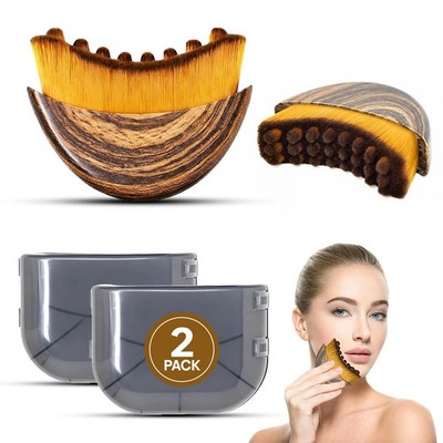2 pack Lymphatic Face Brush Massage Tool Jawline Sculpt Glow Skin Care