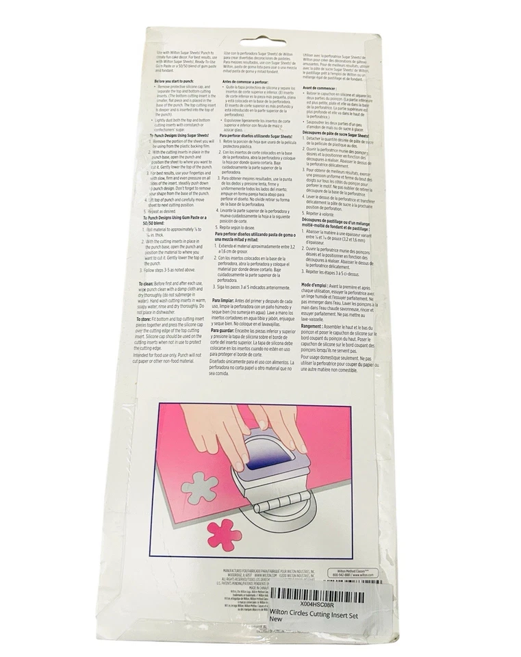 Wilton -Sugar Sheets Cutting Insert ( 3 Pack of Layered Circles ) New - Image 2 of 2