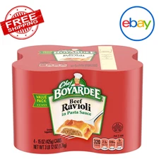Chef Boyardee Beef Ravioli, 15 oz, 4 Pack Free