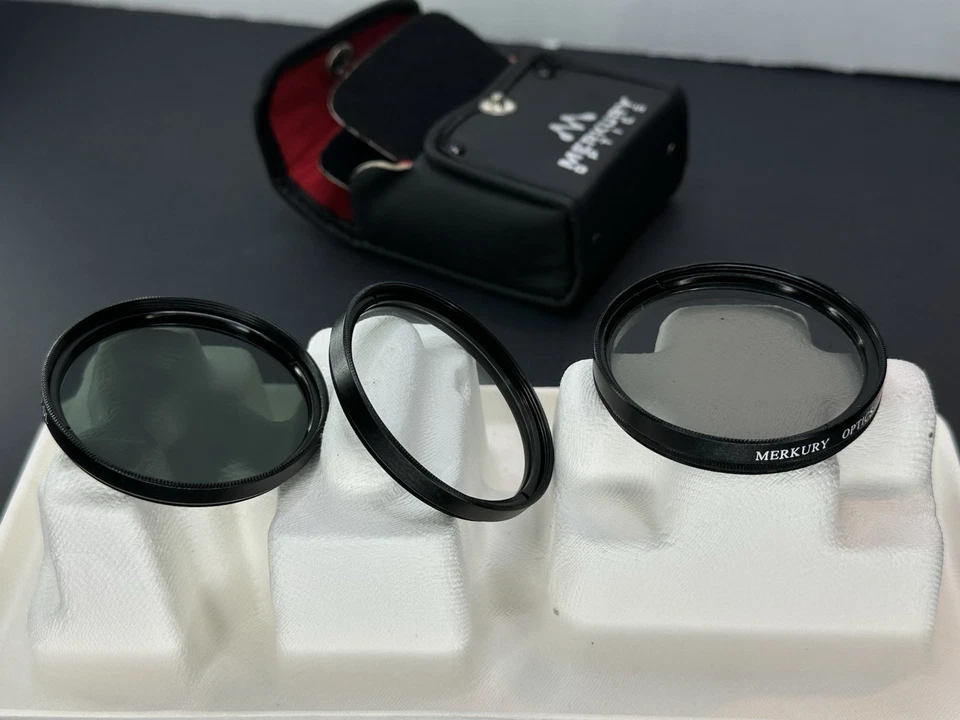 [NMINT] Merkury Optics 3-Piece 52mm Filter Set (FD-L, UV, PL, Filters) In Case. - Image 4 of 4