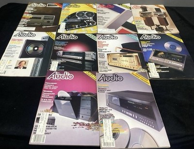 AUDIO Magazine Lot of 10  1982-83 Vintage Audiophile Hi-Fi 70s Good Shape