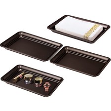 Vintage Farmhouse Decor Metal Vanity Tray 4 Pack , Countertop Guest Hand Tow...