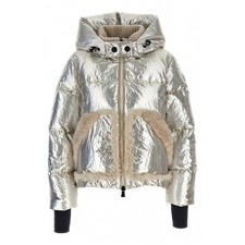 Moncler Grenoble Kurze Metallic-Daunenjacke Trevelin Apre Ski