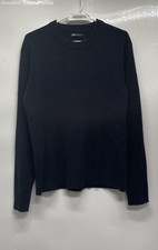 Zara Mens Blue Long Sleeve Crew Neck Stretch Comfort Pullover Sweater Size Large