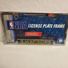 Golden State Warriors NBA Basketball Chrome Auto Car License Plate Frame - NEW