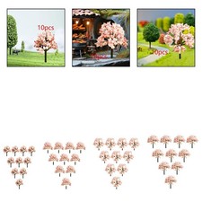 10x Modelli di Alberi in Miniatura Ornamenti Paesaggistici Decorazioni Diorama