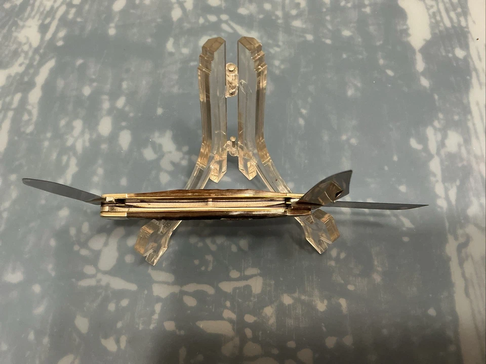 Navaja de Bolsillo Case XX USA 6375 3 Puntos 1980’s Jigged Rojo/Marrón Hueso Jumbo Stockman Foto 3 de 4