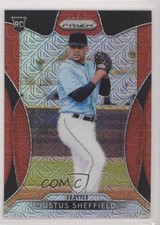 2019 Panini Prizm Red Mojo Prizm 81/299 Justus Sheffield #7 8k4