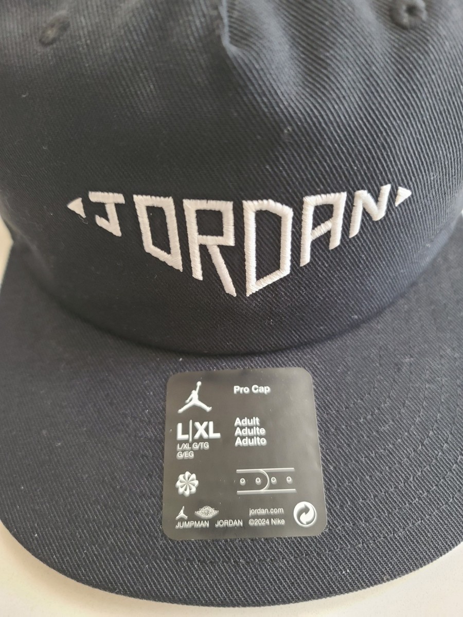 Air Jordan Flight Fly Unstructured Cap Snapback Hat Black L/XL