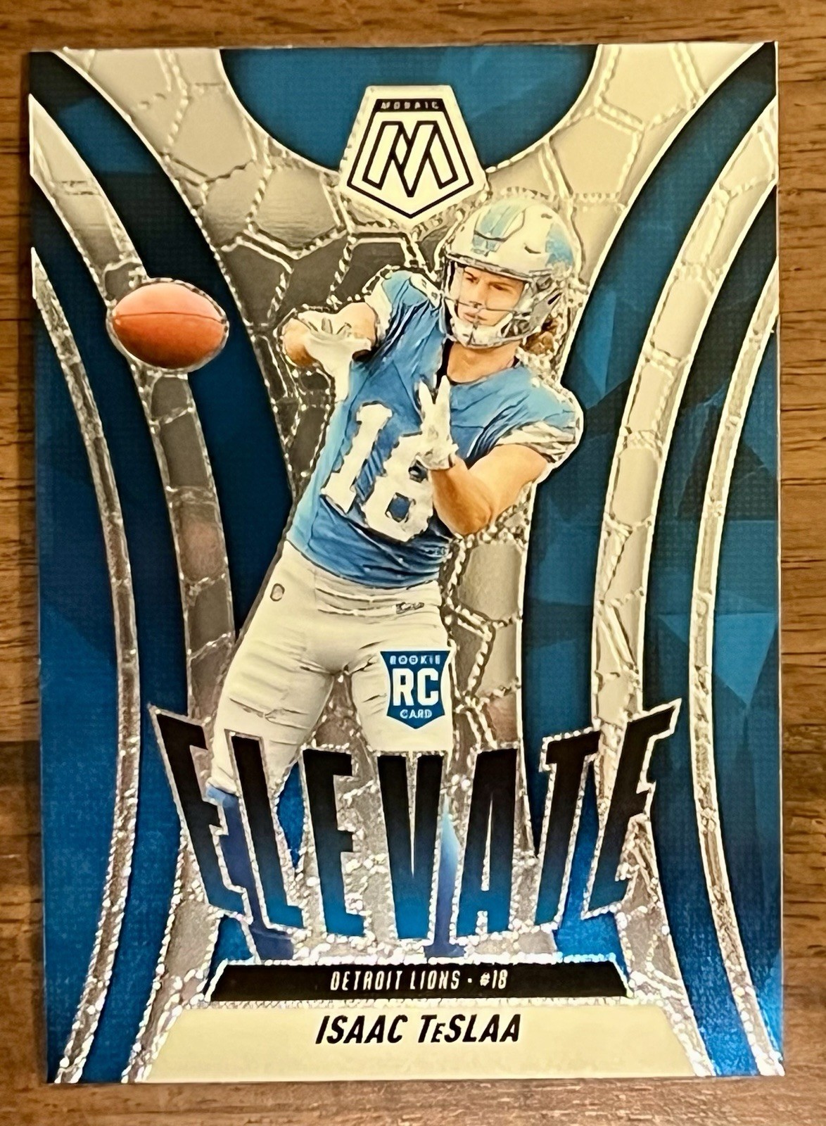 ISAAC TESLAA RC 2025 Panini Mosaic Elevate #8 Rookie Detroit Lions