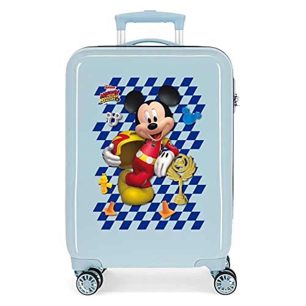 (TG. 38x55x20 cms) Disney Valigia Cabina, Azzurro, 38x55x20 cm, valise mickey -