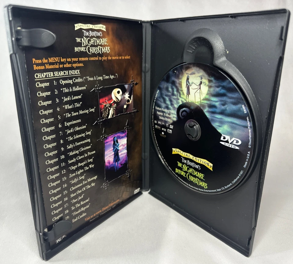 The Nightmare Before Christmas (DVD 2000 Special Edition) With Insert Disney - Image 2 of 4