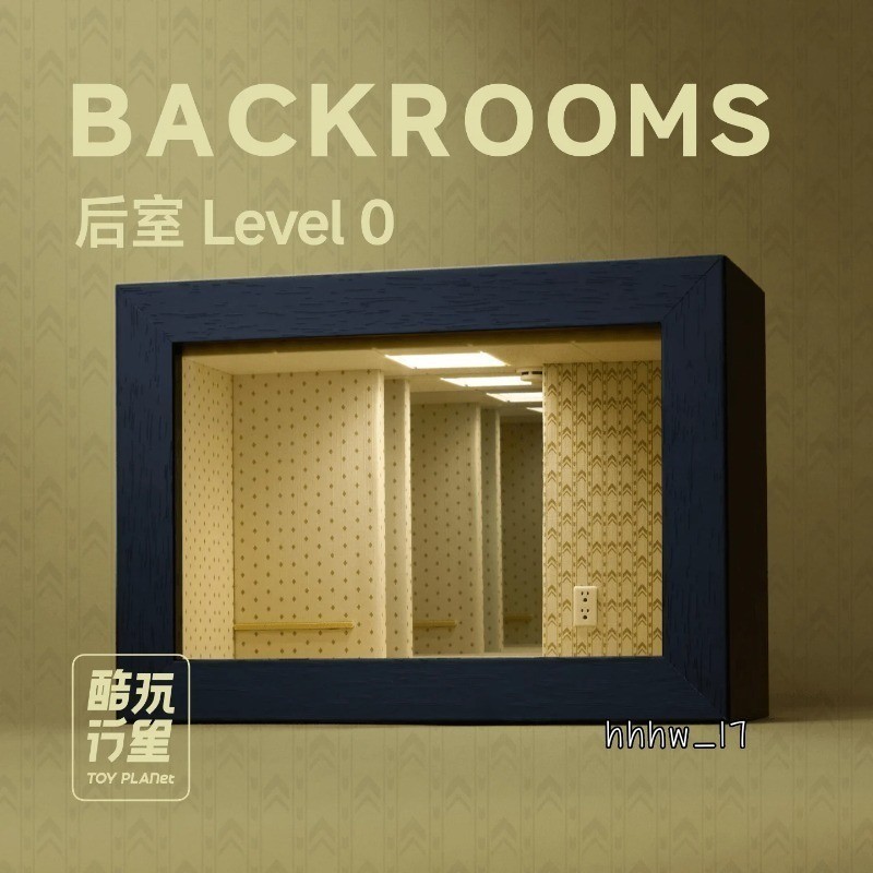 The Backrooms Level 0 Ornament Abyss Mirror Photo Frame Display Box ...